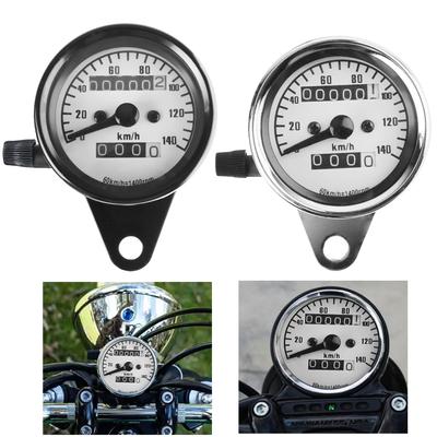 Auto Gauge Retro Motorrad Dashboard Mit LED Licht Moto Teile Geändert Kilometerzähler Universal Maschinen Motobike Zubehör Tachometer
