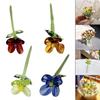 Mini Glass Flower Decor Decorative Gifts Decoration Artificial Flower for Mom Wife Women Girls Mother's Day Wedding Office