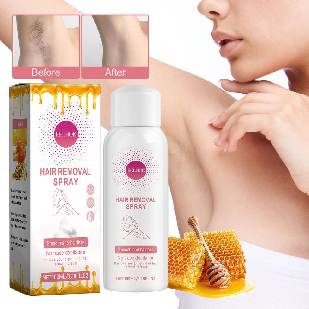 Eelhoe Honey Hair Removal Spray Gentle Formula For Underarm Soft Smooth Skin