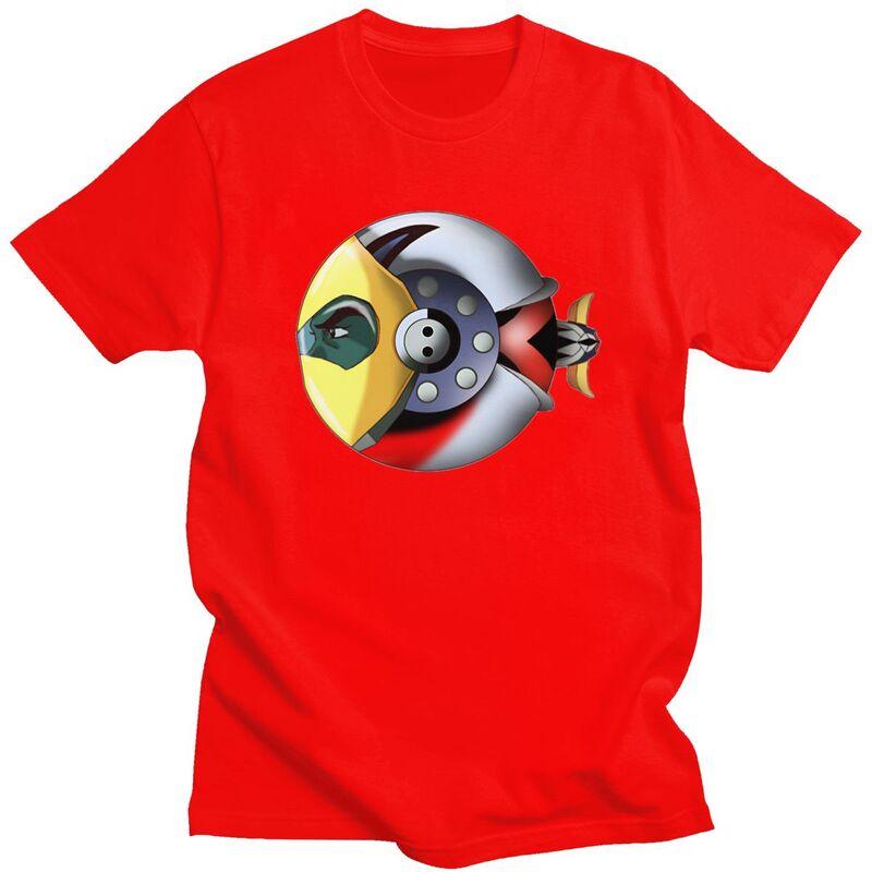 

Custom UFO Robot Grendizer Goldorak T Shirt for Men 100 Cotton Tshirt Casual Tees Short Sleeves Tshirt Slim Fit Clothing Gift S
