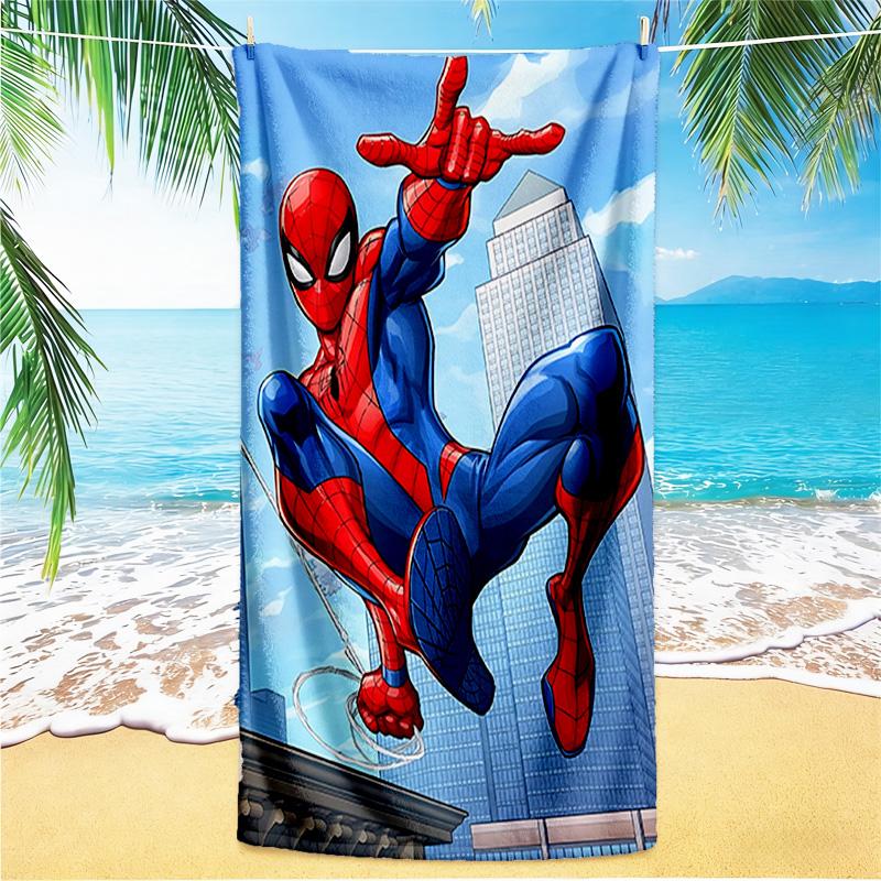 1pc Spiderman Action beach towel,quick drying absorbent beach towel,outdoor sports swimming beach towel,Soft and comfortable Y72832