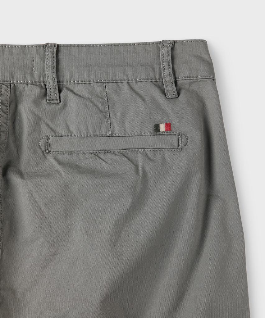 PANICALE Gray Regular Slim Fit Cotton Pants (Type A)