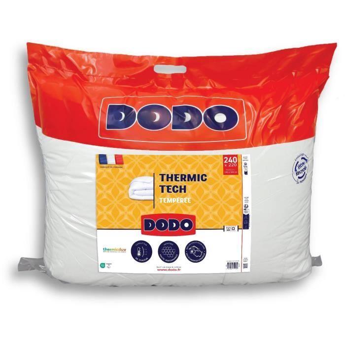 DODO - Couette tempérée 250 g/m² - THERMIC TECH - 220 x 240 cm - Blanc