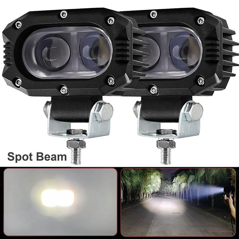 

1/2 шт. противотуманные фары для мотоцикла, светодиодные вспомогательные противотуманные фары, желтые, белые, дальнего света, рабочие фары, универсальные для грузовиков SVU UTV Style A -2pcs