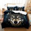 3D Print Wolf Animal Moon Bedding Set Duvet Set Single Double Bed King Size Bed Set Adult Boys Bedroom Duvet Cover Pillow Case