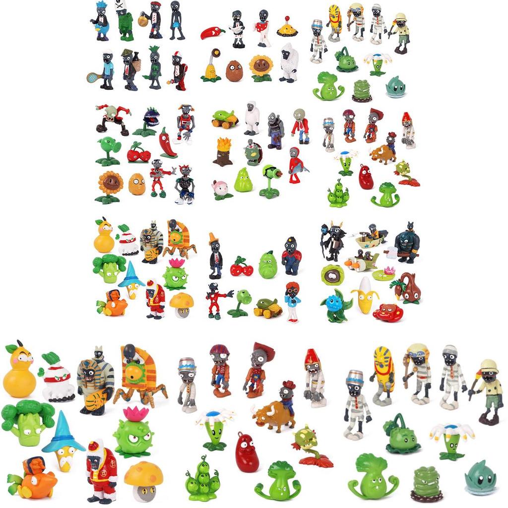 Plants Vs Zombies Series Egypt Private Wild West Pvc Toy Action Figures Set New Fun Easter Decoration For Kids