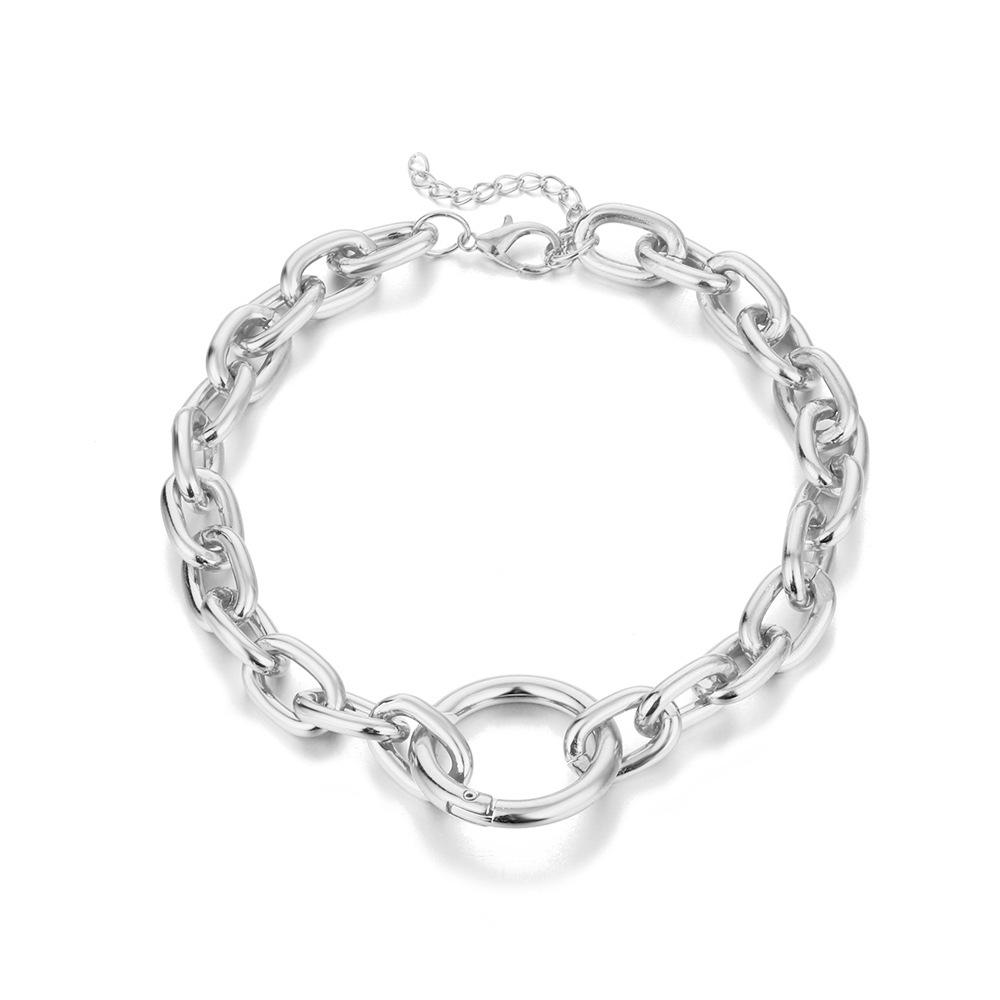 

Gold Trendy And Silver Womens Circle Necklace Unique Layered Style Ideal For Occasions Gift срібний