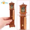Vintage 1/12 Dollhouse Miniature Grandfather Clock Wooden Mini Model Furniture Toy DIY Doll House Decoration Accessories