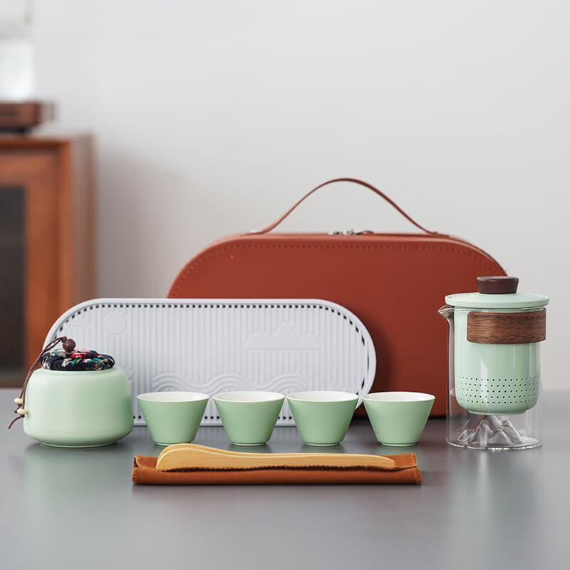 

Portable Ceramic Travel Tea Set