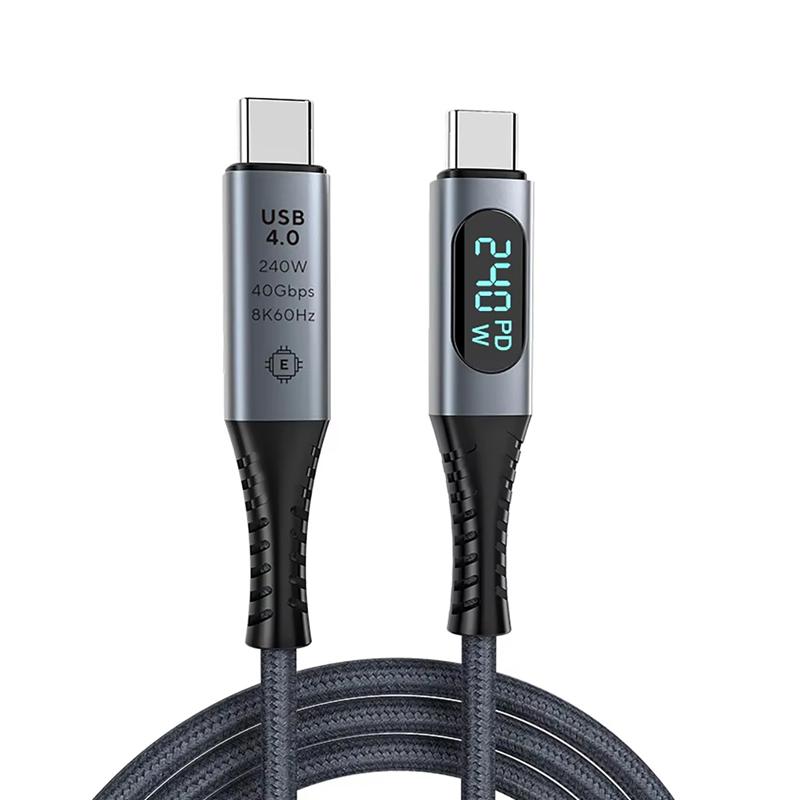 Mindpure USB4 Cable Thunderbolt4/3 5A 240W Data Transfer 8K Video 40Gbps Pure Copper for iPhone 15 & Printer