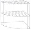 Iron corner kitchen shelf 23x23x21 cm Practical and Stylish