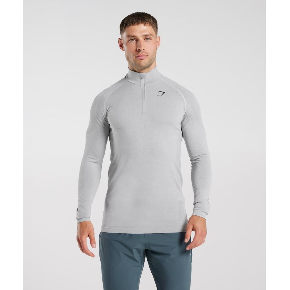 

GYMSHARK Vital Бесшовные 1 4 молнии Светло-серый Дымчато-серый A3A4P GB8V XL