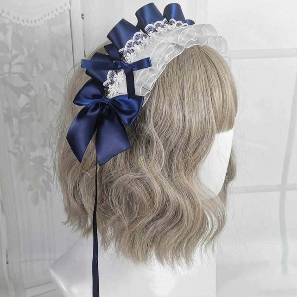 Multi-colored Lace Headwear Bow Lolita Headband Lovely Cosplay Hair Hoop  Anime Convention