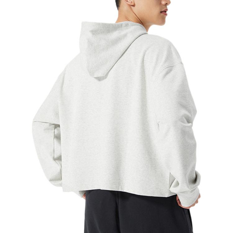 New Balance Sweatshirts Unisex Gray Hooded Moderate Other UT21502-SAH