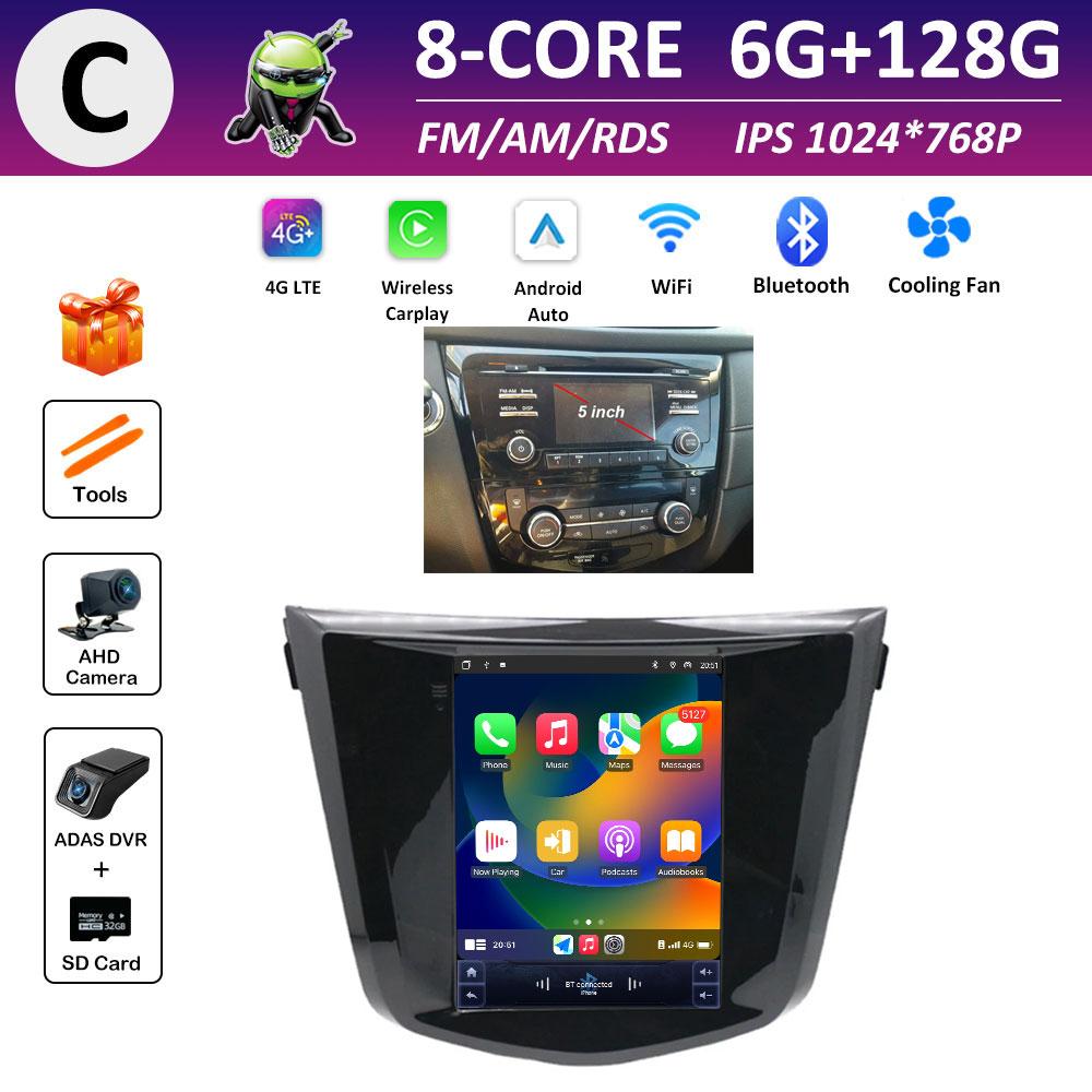 Bluetooth for Nissan Qashqai J11Nissan X-Trail 3 T32 2013 2014 2015 2016 2017 Android OS IPS Touch Screen Auto Tools No 2 Din 4G