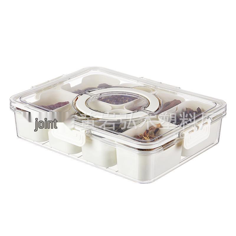 Divided Airtight Spice & Ingredient Storage Container with Lids