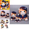 Cute Japanese Style Cat Conductor Plush Toy For Sleeping, Hugging, Decoration And Gifts 13in, 8in, Pendant