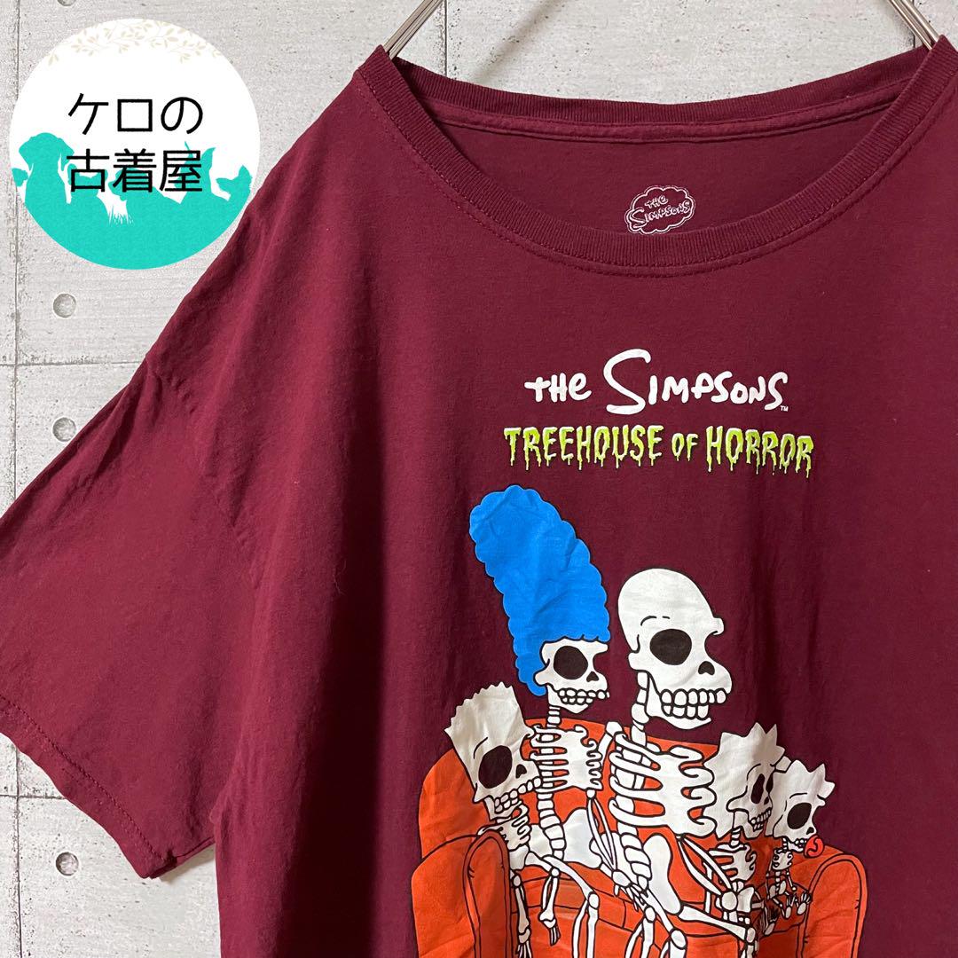 

[Б/У] Футболка к 20-летию Симпсонов, Размер L, Хоррор, Кость, Американский винтаж