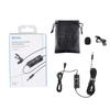 Wired Lavalier Microphone for Smartphones Cameras 3.5mm TRS 6m - Black