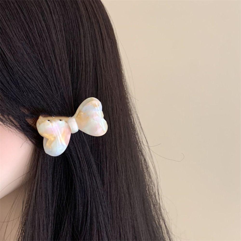 

Colorful Bowknot Duckbill Clip Side Clip Lovely Barrettes Creative Acetic Acid Bow Hairpin Girls style9