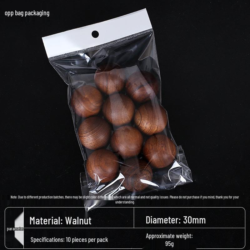 Black Walnut Round Wood Beads for DIY Jewelry - Handmade, Drilled, Raw Spacer Beads