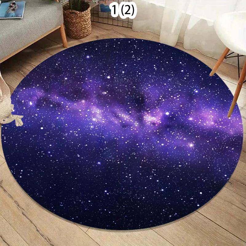 

Luxury Gold Wave Texture Round Area Rug Non Slip Washable Ocean Print for Living Bedroom Decor Minimalist Nordic Fresh Style 80cm