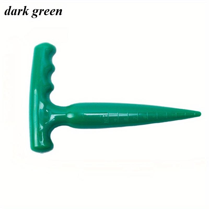 1pc Plastic Garden Hole Puncher Plant Seed and Seedling Dibber with Long Handle A Hole-digging Nursery Tool Gardening Accesorios