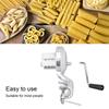 Hot Manual Macaroni Maker Aluminium Alloy Silver Portable Hand Cranking Noodles Pressing Machine for Kitchen Restaurant