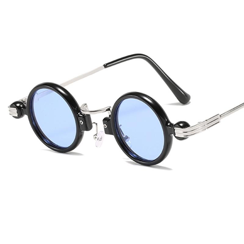 Retro Round Sunglasses for Men Women Metal Frame UV400 Protection Small Sun Glasses Eyewear Shades Oculos De Sol