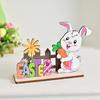 Cartoon Easter Bunny Ornaments Cute Colorful Easter Ornaments Easter Wooden Ornaments  Desktop