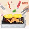 Kids Kitchen Toy Set Toddler Pretend BBQ Camping Cooking Playset Pot Pans Utensils Cookware Play Food Birthday Gift for Girl Boy