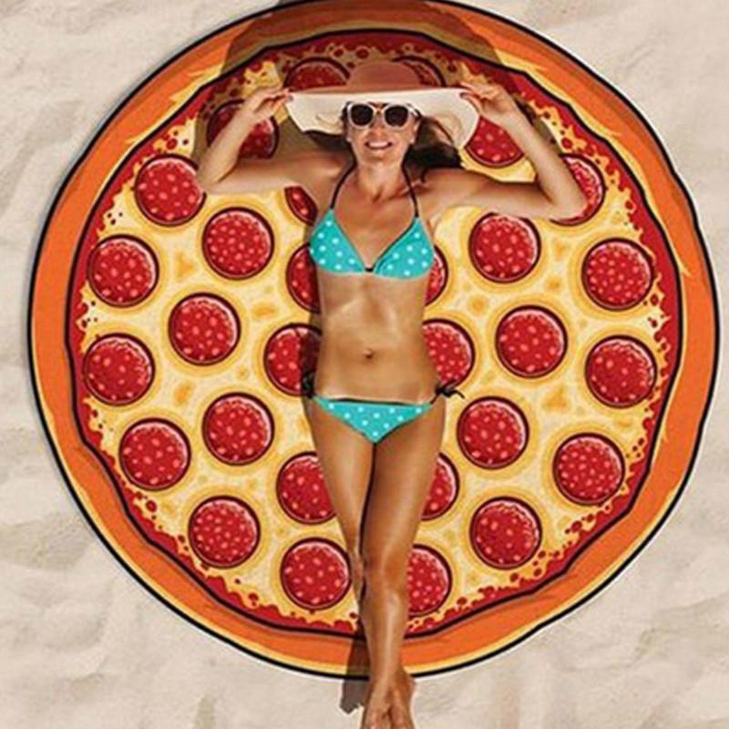 

Летняя мода, серия пляжных полотенец, гамбургский шифоновый платок pizza