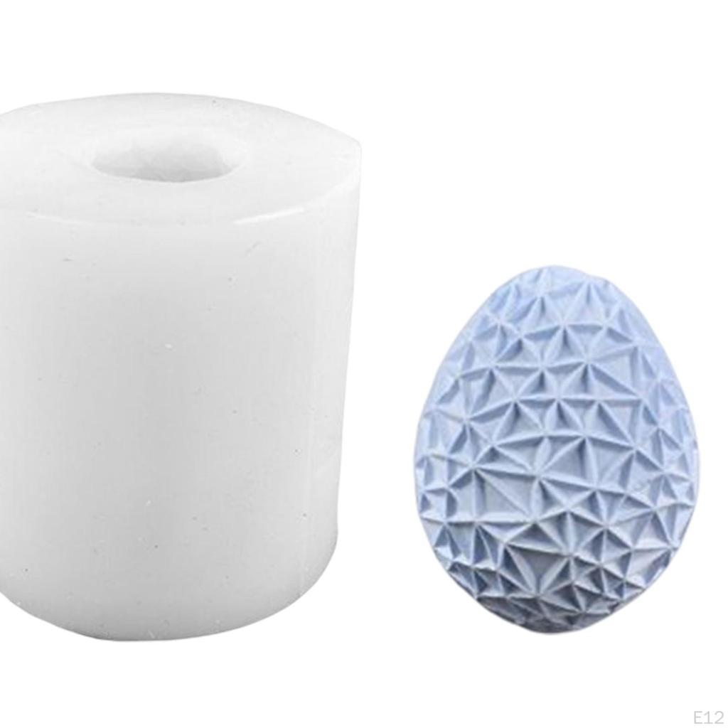 3D Easter Eggs Casting DIY Figurine Handmade Accessories Decoration Art Crafts Reusable Silicone