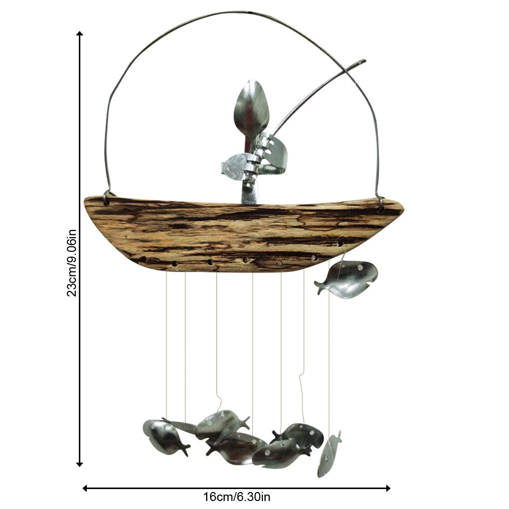 Carillon éolien structure en fer taille compacte joli cadeau cloche suspendue décoration de jardin accessoires ménagers décorations de jardin pendentif mural