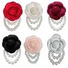 Camellia Flower Brooch Pins Corsage Safe Pin Bracelet Women Clothing Accessories