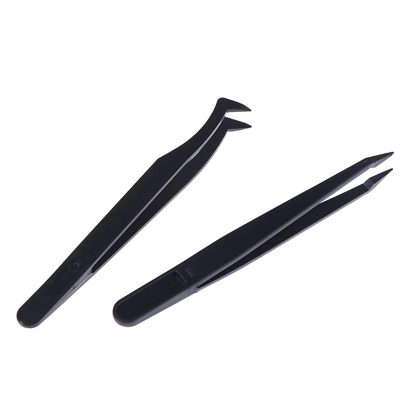 Curved Straight Tip Tweezers Diamond Drawing Tweezers Plastic Picking Tweezers