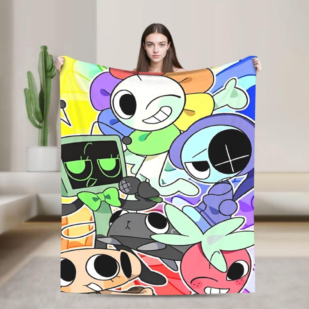 Dandys World Pebble  Blanket  Fleece Novelty Warm Throw Blankets for Bedding Lounge Spring Autumn
