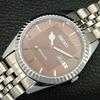 VINTAGE REFURBISHED SEIKO AUTOMATIC 6309A JAPAN MENS BROWN DIAL WATCH a443166-1