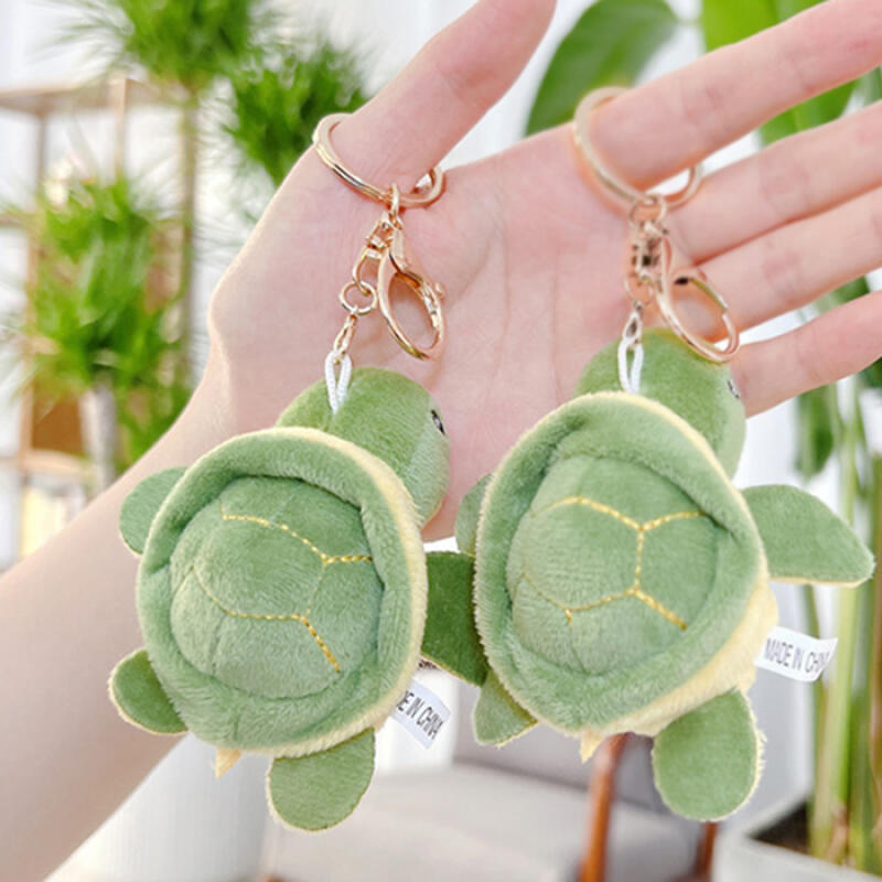 Lucky Turtle Keychain Doll Bag Keyring Key Holder single