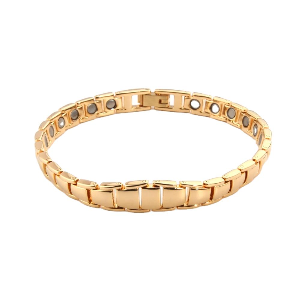 2025 Lady Girls Gold Bracelet 24K Gold Magnetic Bracelets lady bracelets&22 CM