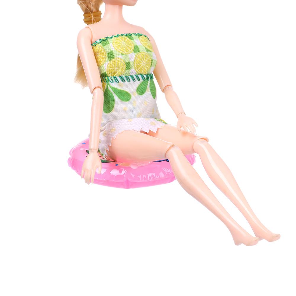 Dollhouse Accessories Play House Toy Lifebelt Cartoon Animal Miniature Swimming Ring Doll Lifebuoy