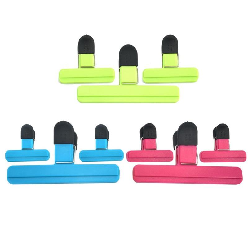 9PCSHot selling sealing clip for household snacks moisture-proof sealing clip simple plastic bag food grade plastic sealing clip