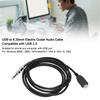 USB to 6.35mm Electric Guitar   Cable Plug Play   Adapter Connector Cable Cord