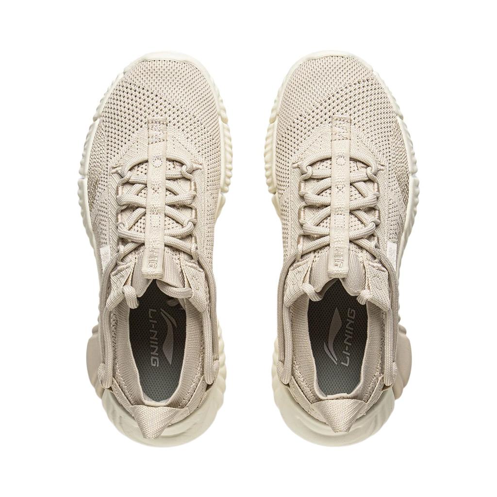 Li-Ning Trendy Comfortable Breathable Low-Top Casual Shoes Women Sneakers Moonlight-Gray AGLV144-3