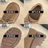 [Yushilai] Retro Plateau-Loafer Damen 2025 Winter Neu Schnür-Mode Temperament Vielseitig Kleine Lederschuhe