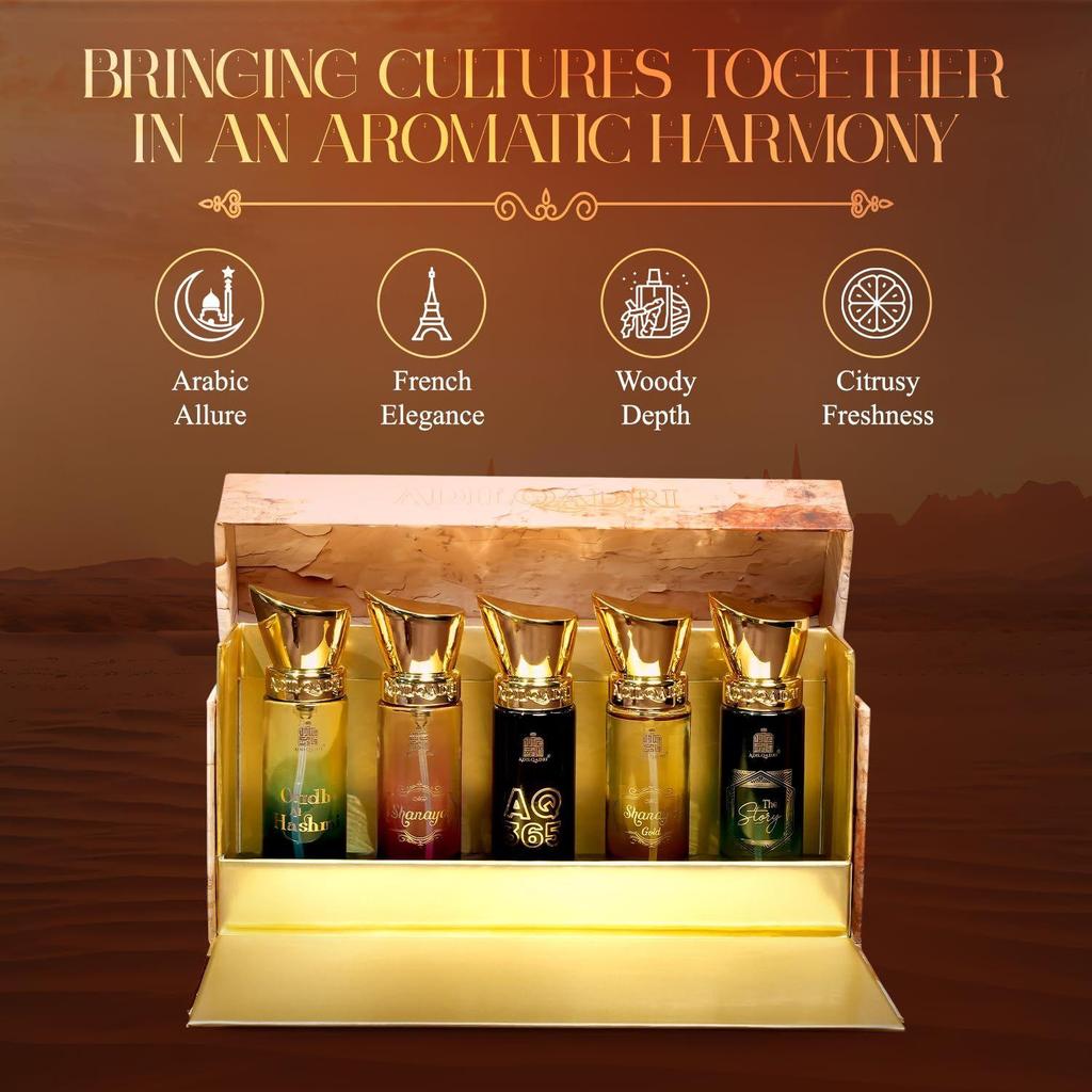 Adilqadri Luxury Perfume Gift Set for Men & Women | 5 X 20ML