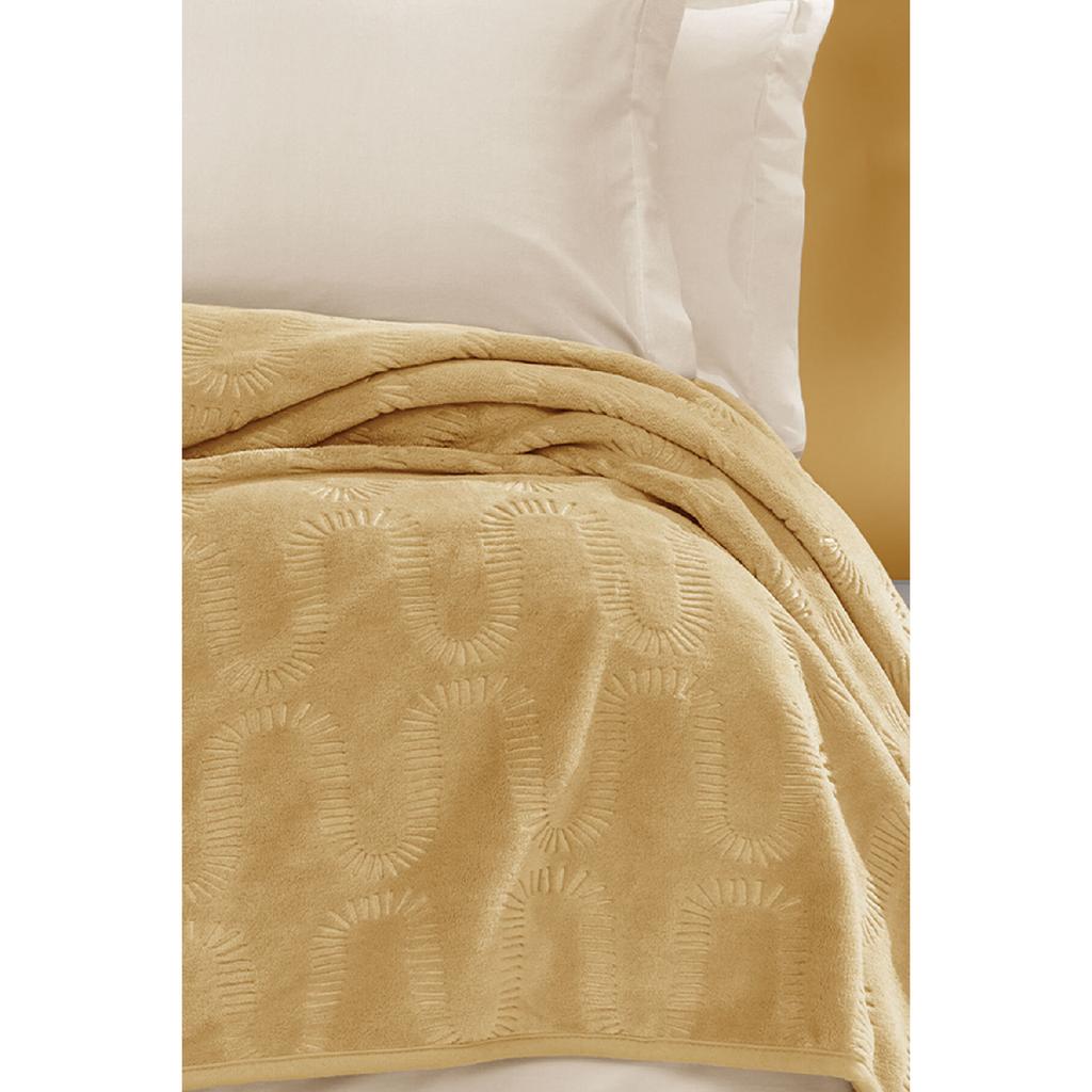 Tricia Double Emboss Decke – Dusty Rose