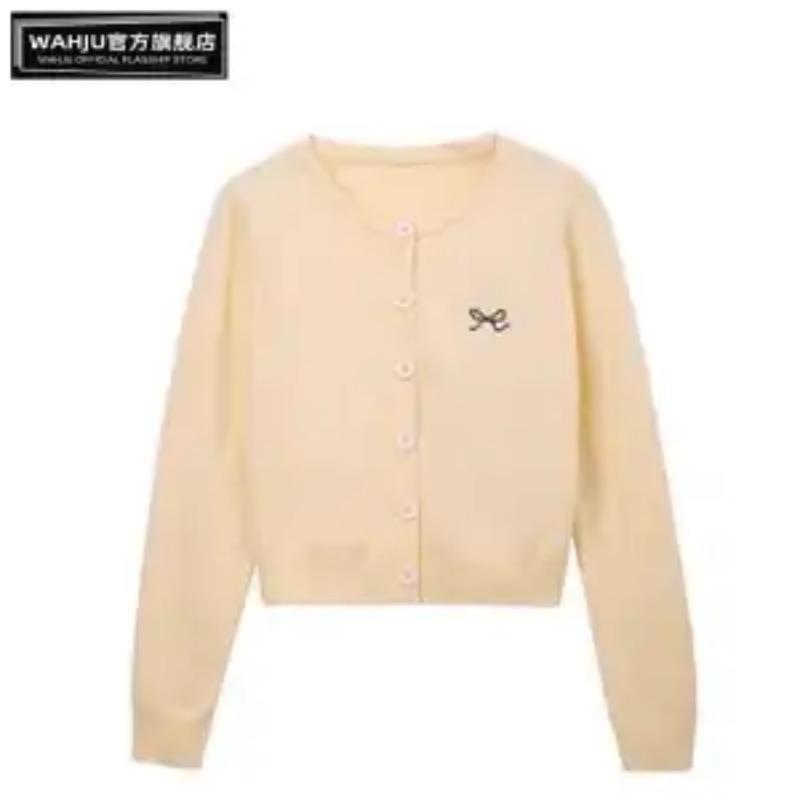 Cardigan Tricoté Violet pour Femme Printemps Brodé Coréen Dopamine Court Veste Pull