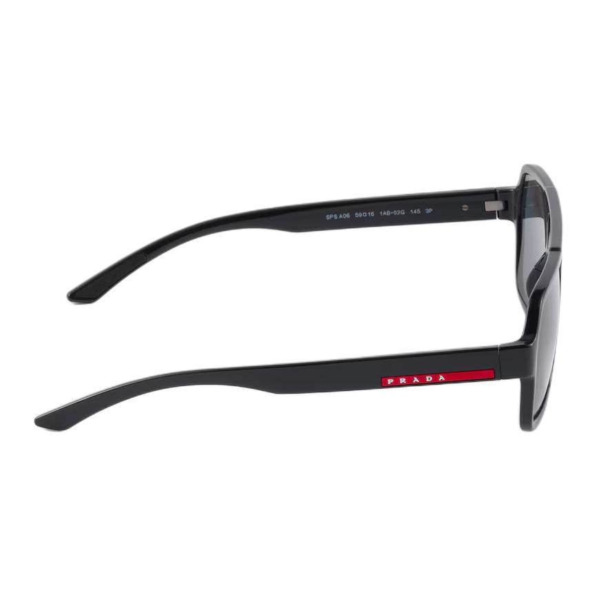 Prada Original Design Pilotenstil Sonnenbrille Herren Sonnenbrille Schwarz SPSA06_F1AB_FE02G_C_059