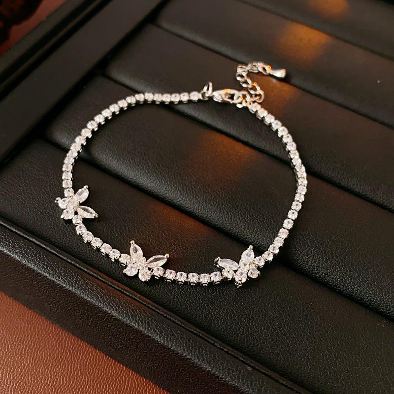 Koreanisches eingelegtes Zirkon-Herz-Armband - High-End Leichter Luxus Modeschmuck